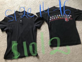 Boys shirts size 14-16 $10 for both