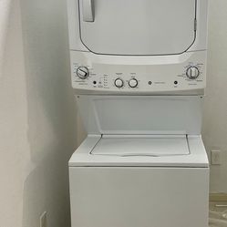 GE stackable electric washer and dryer heavy duty machine