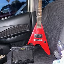 Mini Flying V Epiphone and Amp