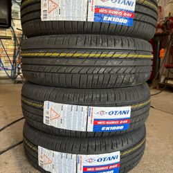 (4) - 185/60/15 Otani EK1000 Tires