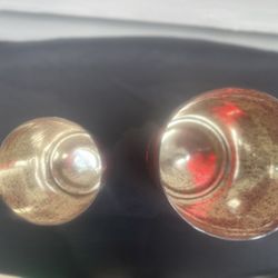 Mercury Glass Hurricane Candleholder Set