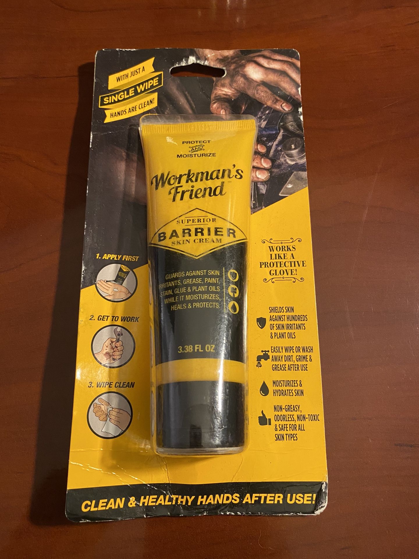 Workman's Friend Barrier Working Hand Cream | Moisturizes & Provides Superior Hands Skin Barrier Protection From Grease, Glue, Dirt, Paint and Oils -