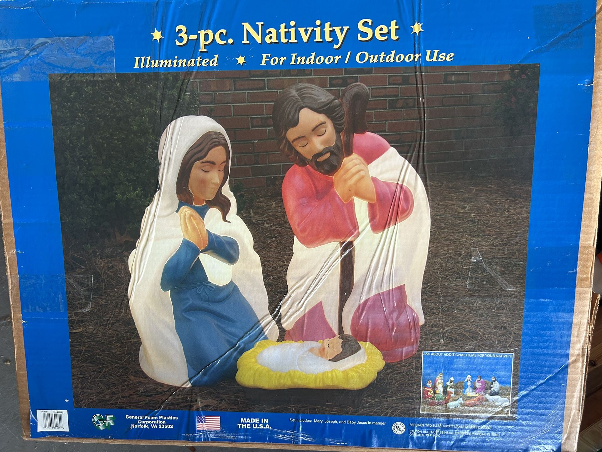Vintage Outdoor Nativity Set