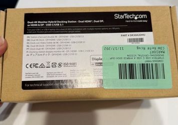 Dual 4K Monitor Hybrid Docking Station - Dual HDMI - Pickup From Northridge Area