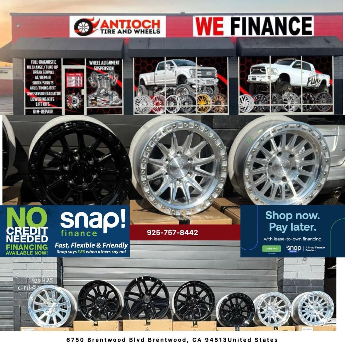 Ram Ford Toyota GMC Chevy Wheels on special Finance Available 