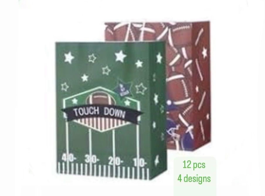 Football Birthday Party Candy Favor Bags