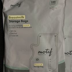 Motif Breastmilk Storage bags - 100 Count