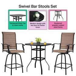 Bistro Patio Set Bar Height To Chairs Counter High Chairs Counter Height Stools Counter Height Chairs Brand New Bistro Set ✈️🚛🚛