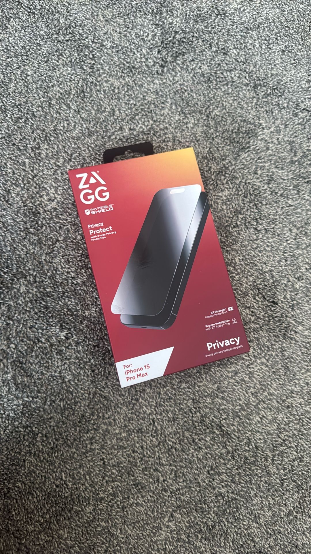 Zagg Privacy Screen Protector iPhone 15 Pro Max