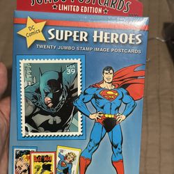 Superman  Postage Stamp Postcards 