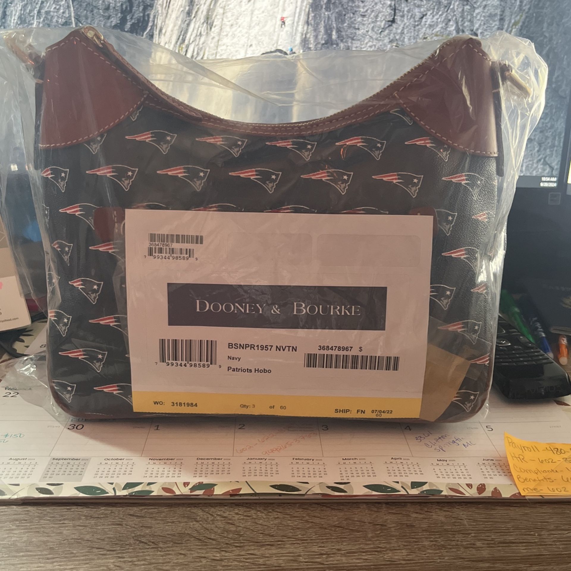 Patriots Dooney & Bourke Hobo Bag