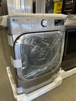 LG ThinQ 9.0 cu Front-Load ELECTRIC Dryer Graphite Steel