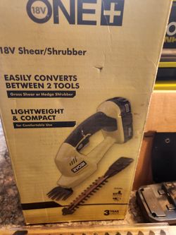 RYOBI ONE + 18V SHEAR/SHRUBBER KIT
