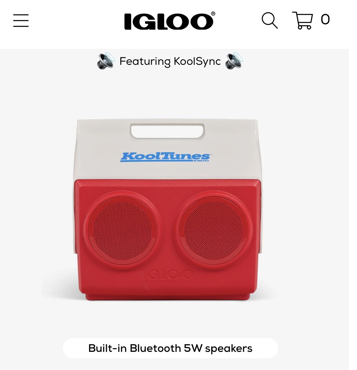 IGLOO KoolTunes Cooler