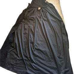 Black Hooded Cloak costume. One Size (adult)