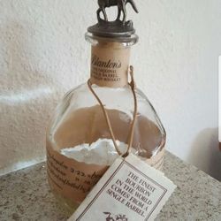 Empty The original single barrel bourbon whiskey bottle