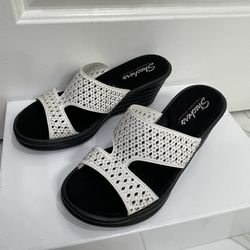 Skechers Memory Foam Wedge Sandal - Size: 7