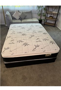 Queen Mattress Bamboo Pillowtop