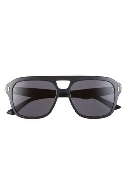 Gucci Solstice Aviator Sunglasses - 57MM