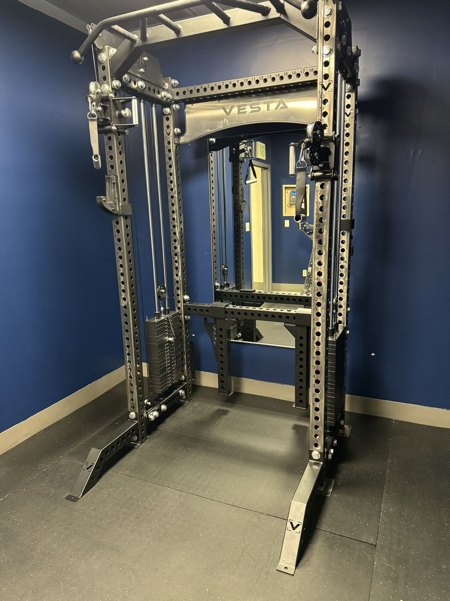 Vesta Fitness New Half Squat Rack |Functional Trainer|400 Weight Stack|Gym Equipment|Free Delivery