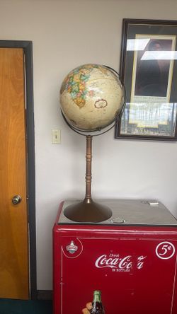 Antique Raised Floor Globe 