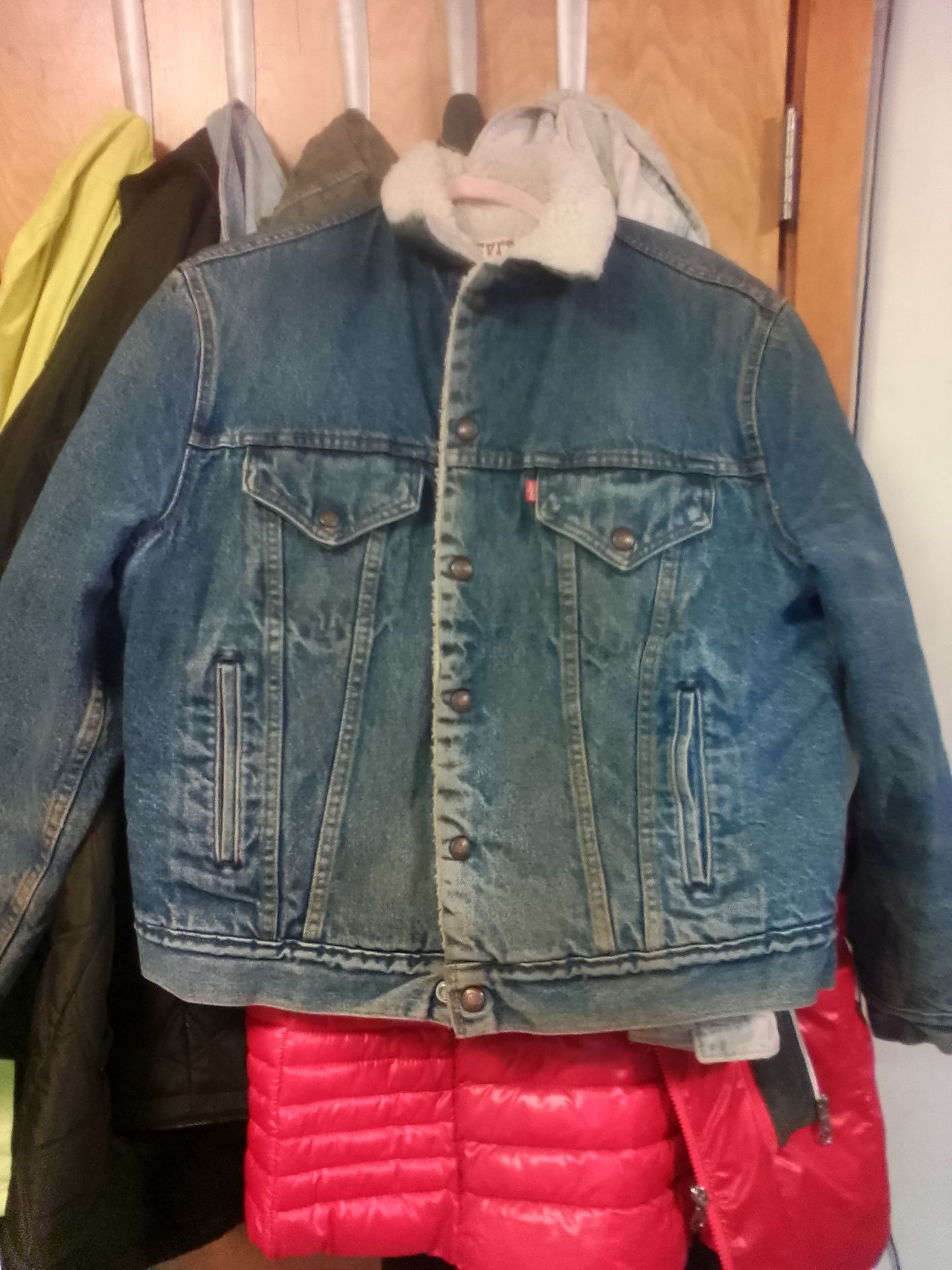 Vintage Levi's fur lined denim jacket
