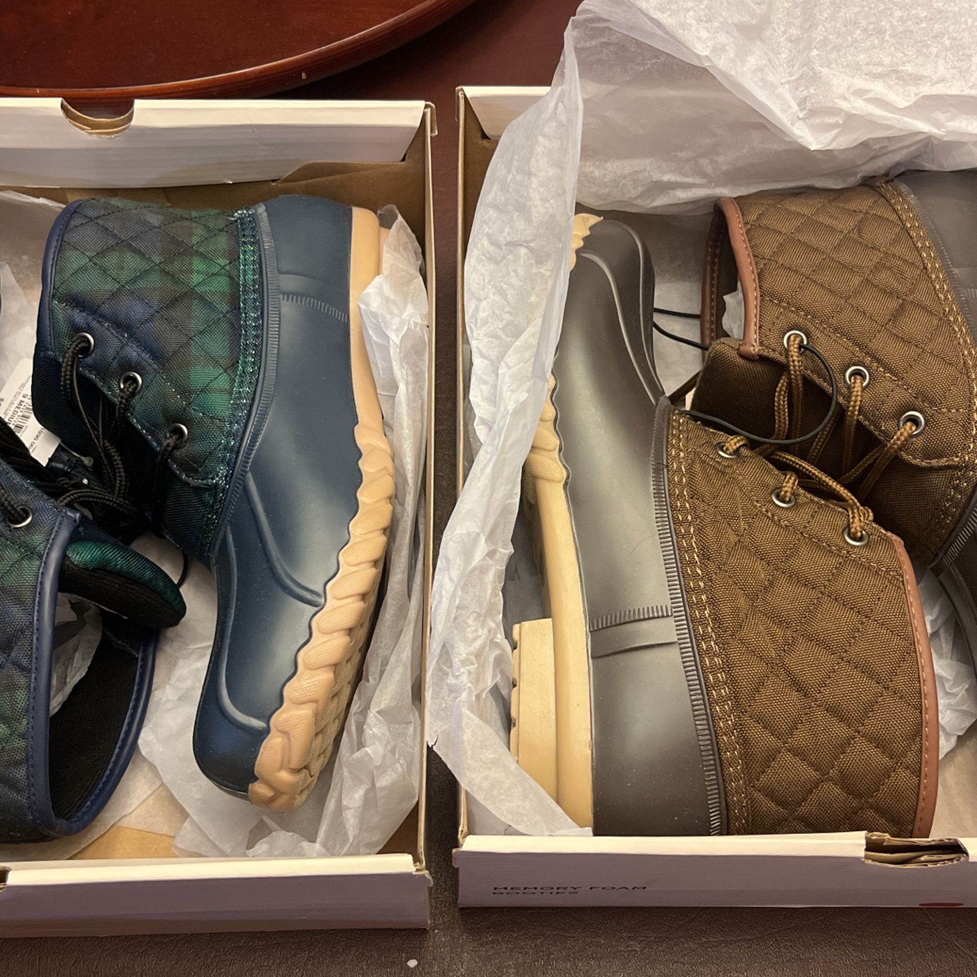 2 Pairs Sold Separately, Women’s Ankle Rain Boots - Brand new!