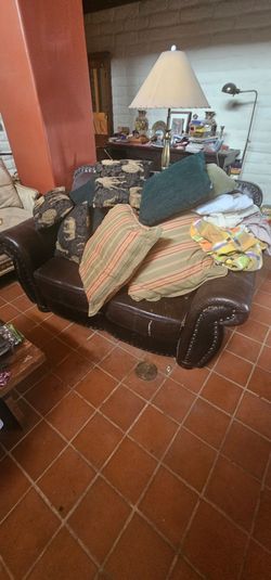 Couch and pillows