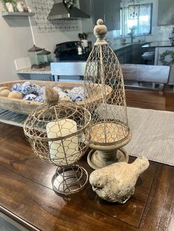 Metal decor trio