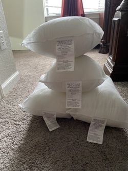 4 New Decor Pillows 
