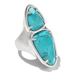 $112 Kendra Scott Margot Double Gemstone Ring - Bl 864656 New Kendra Scott Margot Double Gemstone Ring An everyday head-turner, Margot features a mode