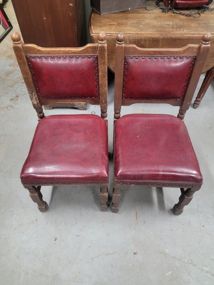 Mid Century Spanish Walnut Chairs