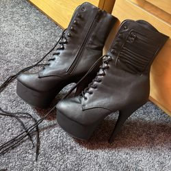 Platform Heel Boots