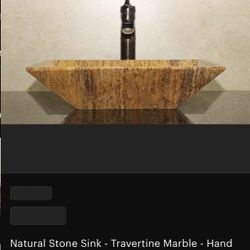 Travertine Sink New