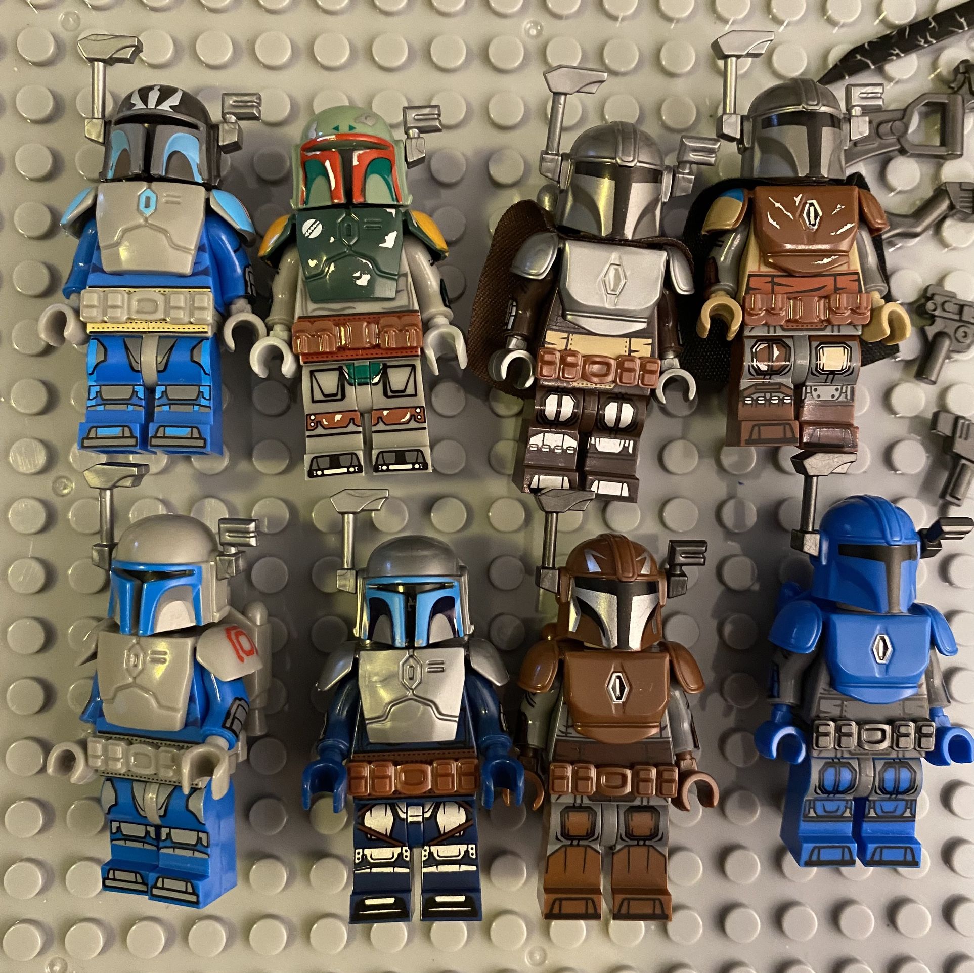 Star Wars Mandalorian Boba Fett Custom Lego Minifigures Rare Lot