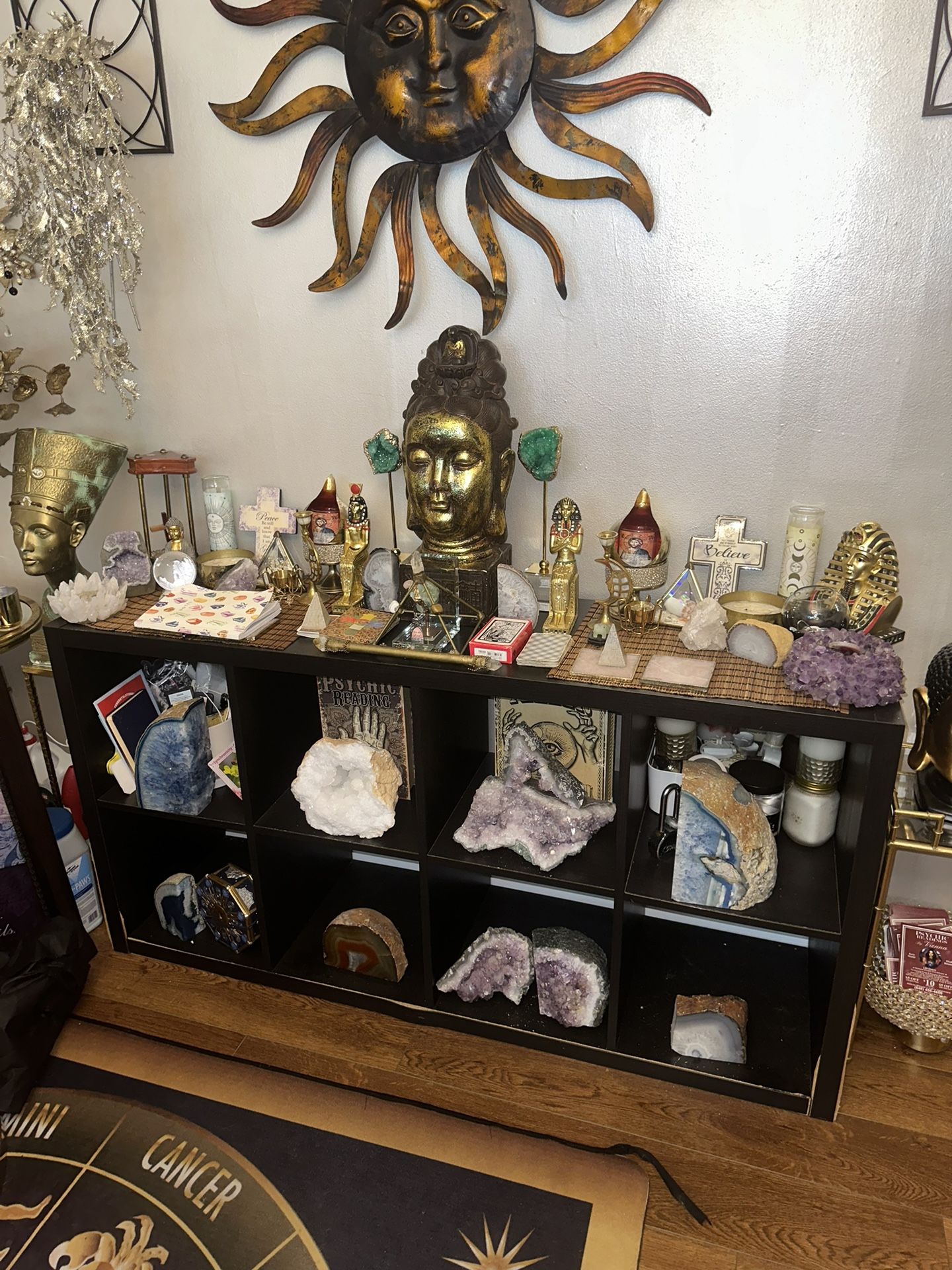 Espresso brown wooden shelf