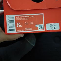 Nike Flex Runner 2 Size 8 Kids