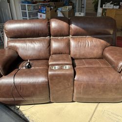 Brown Leather Recliner