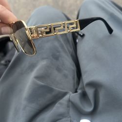 Versace Gold and Black Authentic Sunglasses