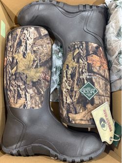 Muck Boots Woody Sport Hunting Boots - Men's , Mossy Oak, Brown / RT Edge Up size 10 mens