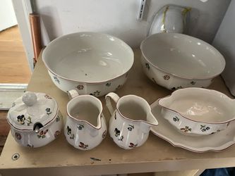 Villeroy & Boch Petite Fleur 6-Piece Serving Set - Pristine