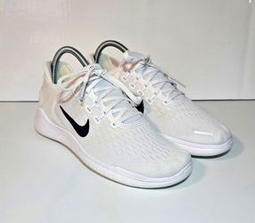 Nike Free RN 2018 Low 2018 Womens Size 7 Running Sneakers White/Black Shoes