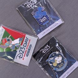 Limited D23 Disney pins