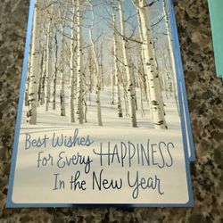 Hallmark New Year Cards - Pack Of 9
