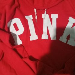 PINK Victoria's Secret "Pink" Brand Turtleneck Red Sweatshirt Size L- Women | Color: Red | Size: L