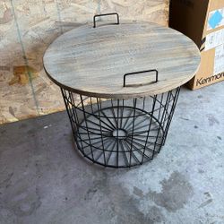 Wooden Cage End Tables 