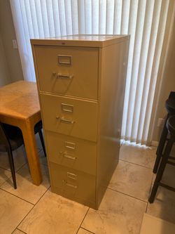 HON 4-Drawer Metal Filing Cabinet