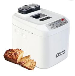 Kitchen in the Box 2lb Bread Maker with Auto Fruit Nut Dispenser
