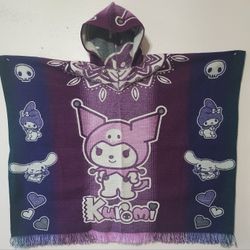 Kuromi Hooded Poncho 