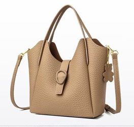 New Women Camel Genuine Leather Crossbody Shoulder Bag Handbag